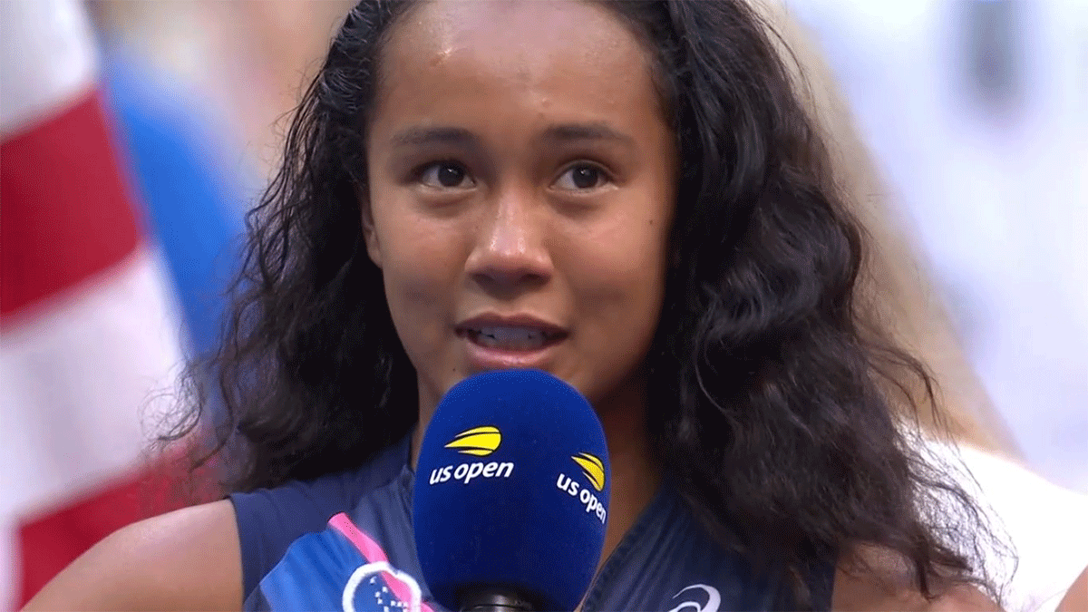 The touching speech from an emotional Leylah Fernandez drew loud applause from the crowd and plenty of praise across social media, including from former world No. 1 Andy Roddick.