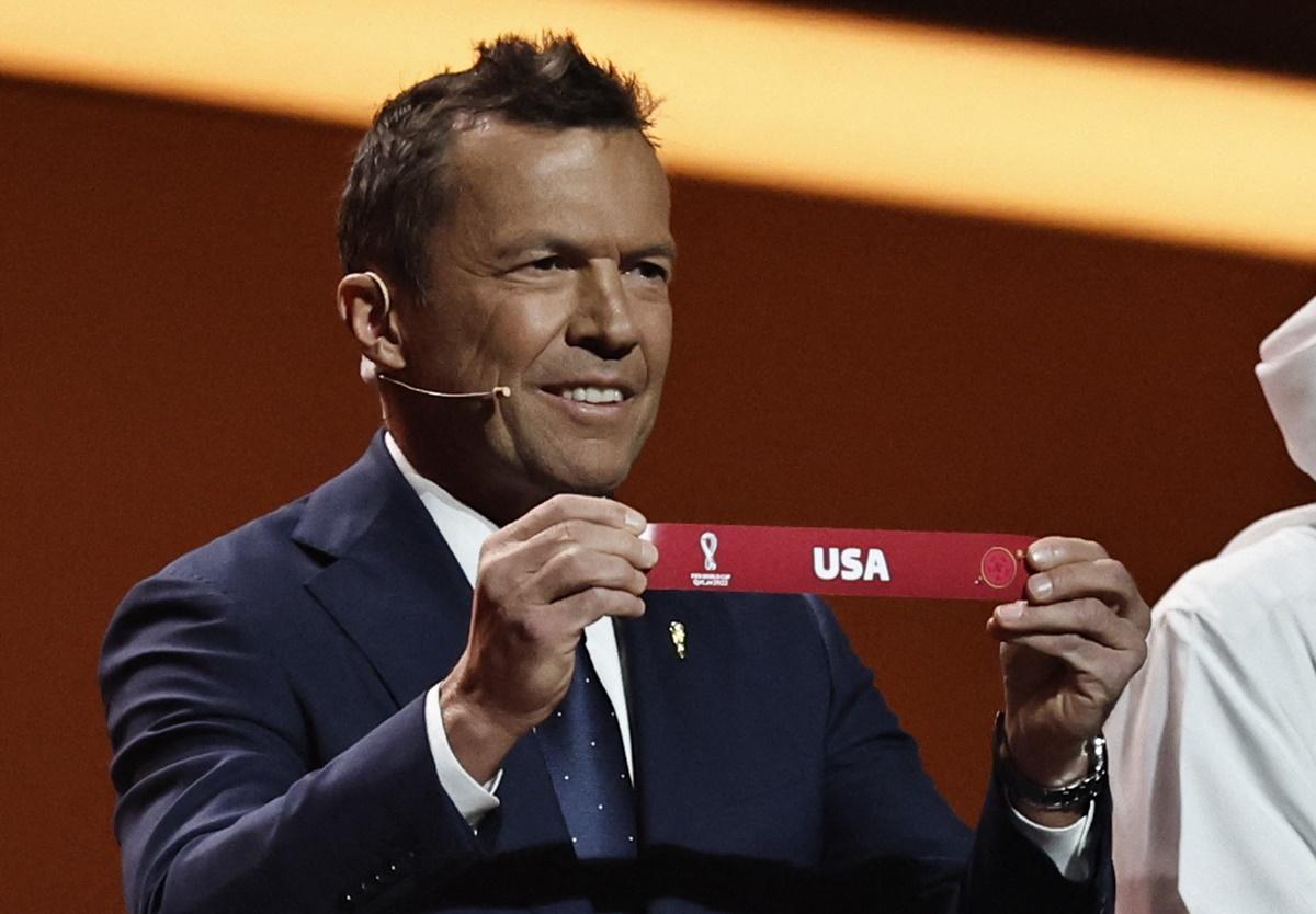 Draw assistant Lothar Matthaus picks the United States. 