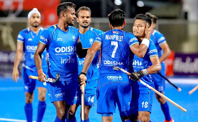 The Indian men's hockey team slipped to 4th spot