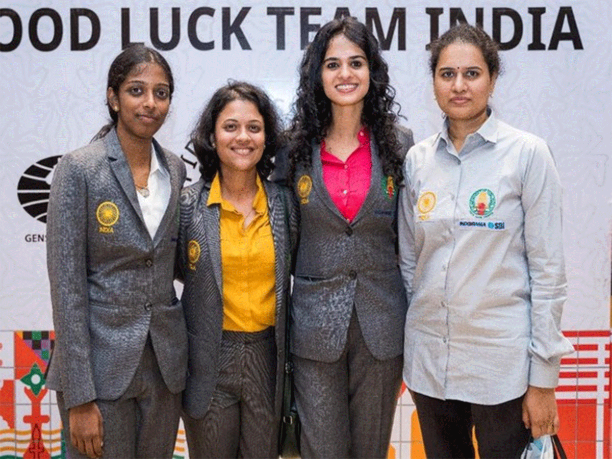 India A team (Women's) team won the Bronze Medal at the Chess Olympiad