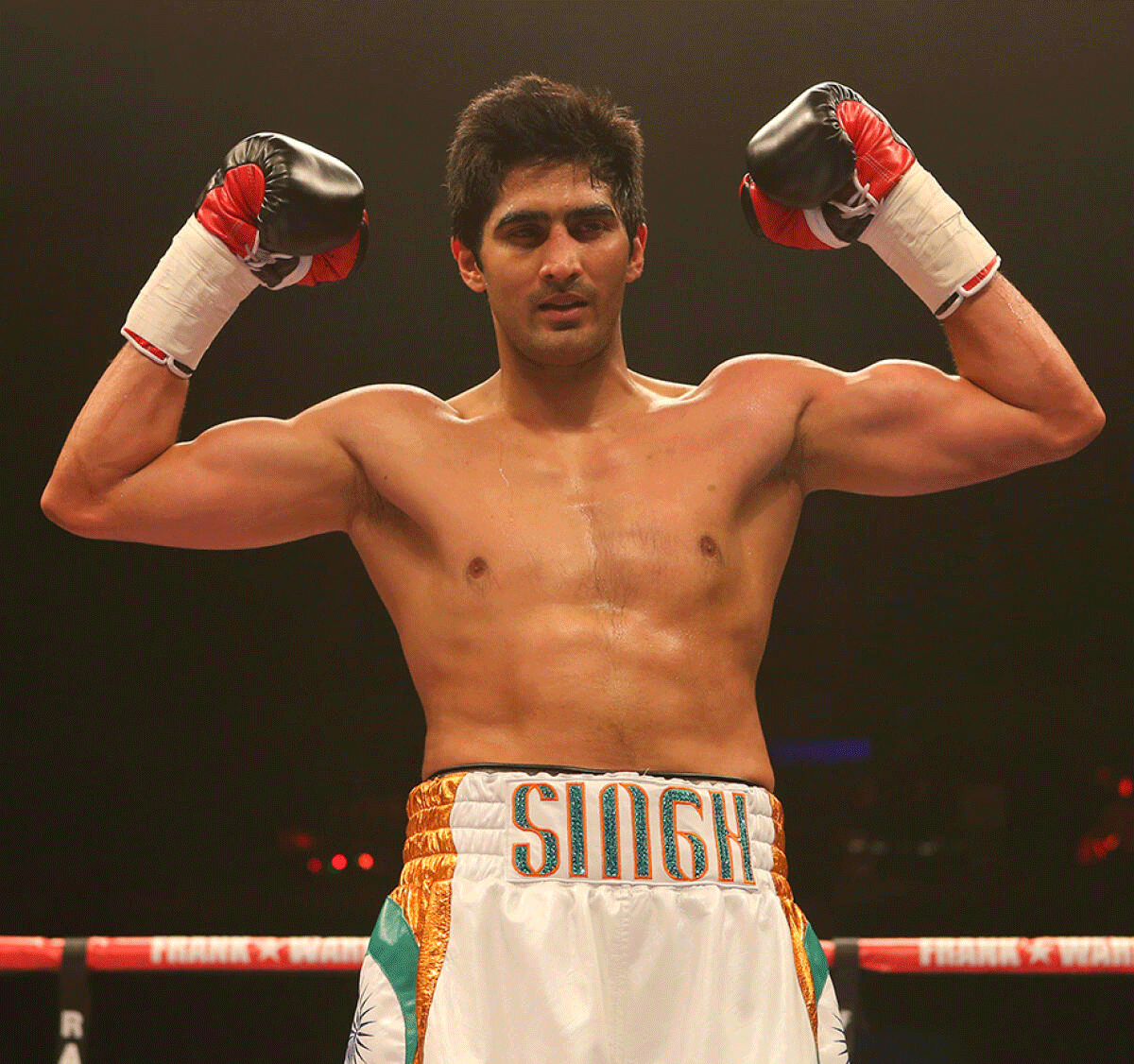  It is Vijender Singh's 13th pro-boxing win