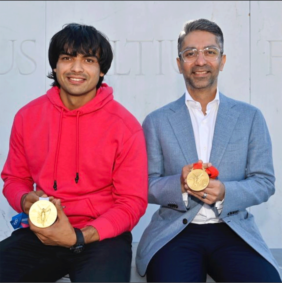 Neeraj Chopra with Abhinav Bindra