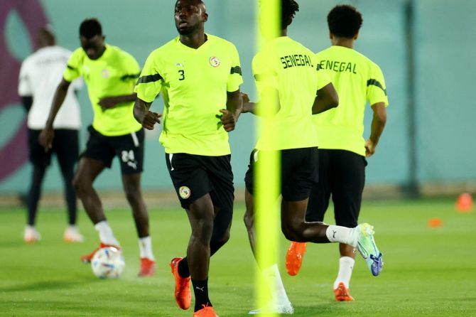 Senegal's Kalidou Koulibaly during training