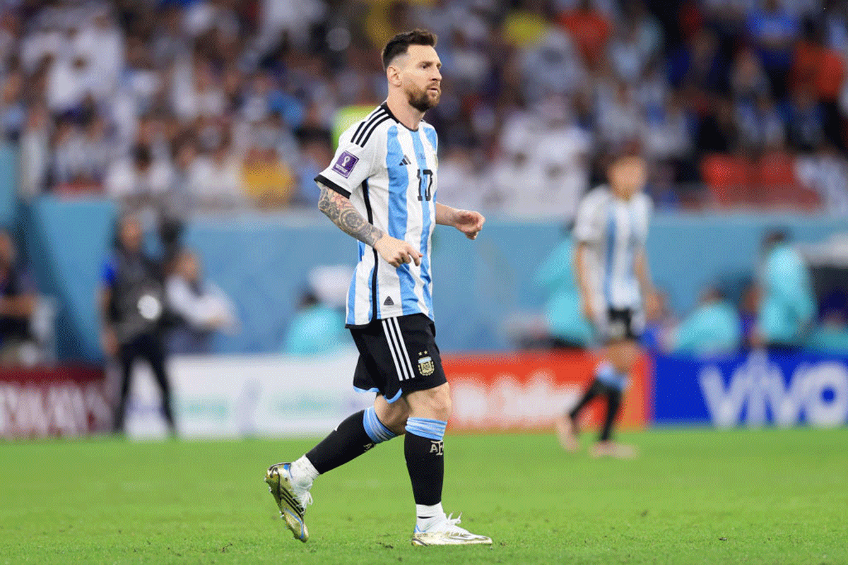 The 35-year-old is Argentina's all-time top scorer, with 93 goals, and was making his 169th appearance for his nation against Australia at Ahmad Bin Ali Stadium in Doha on Saturday