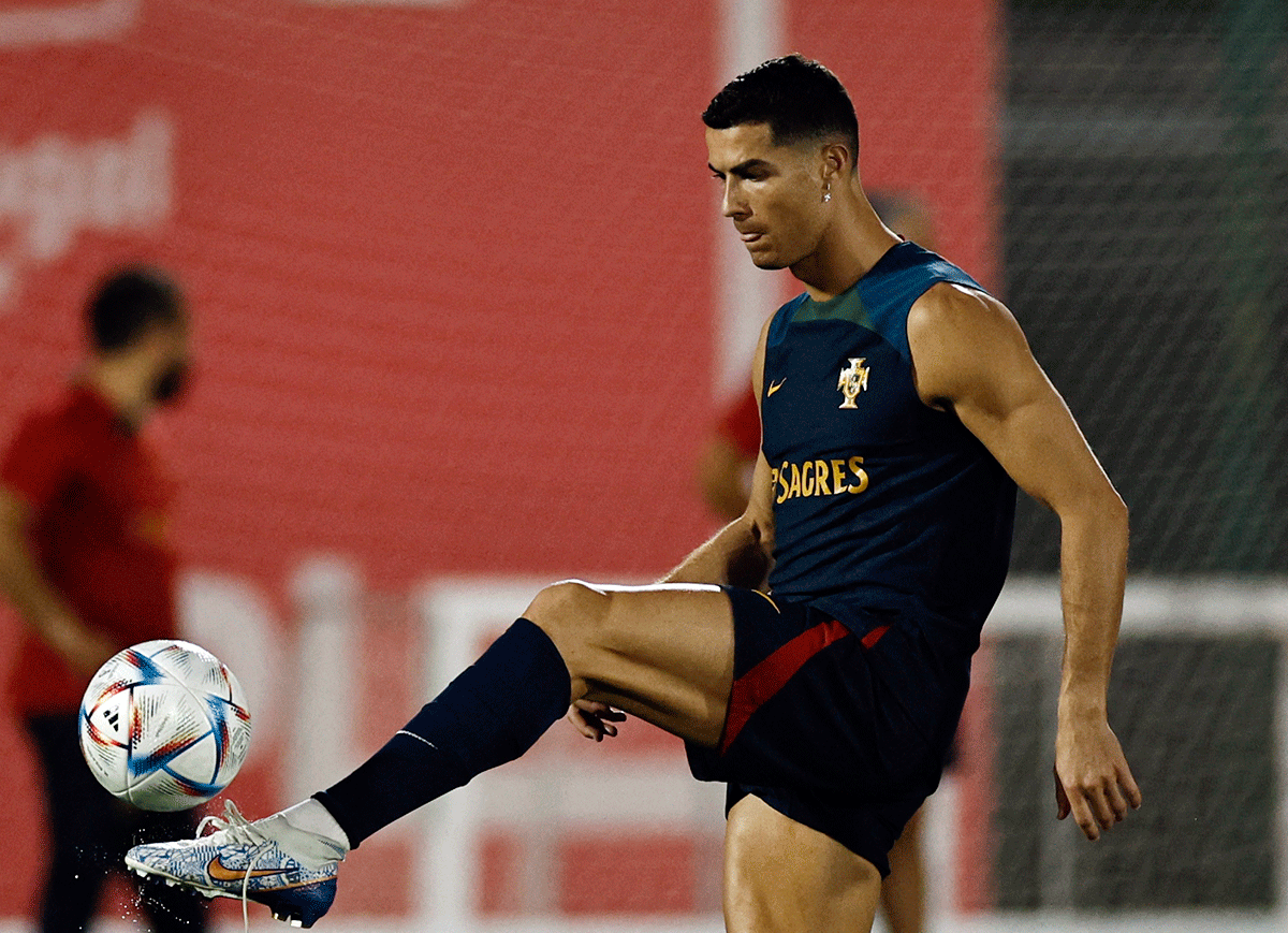 Cristiano Ronaldo, the country's all-time top scorer, came on as a substitute against Switzerland and, though he did not score, Santos said he had been professional throughout by warming up with his team mates and celebrating each goal.