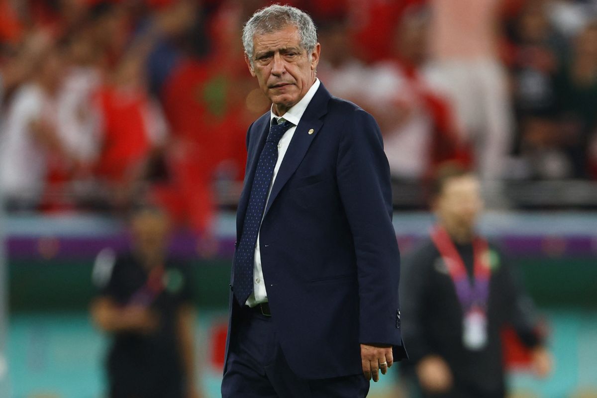 Portugal coach Fernando Santos after the match as Portugal are eliminated from the World Cup