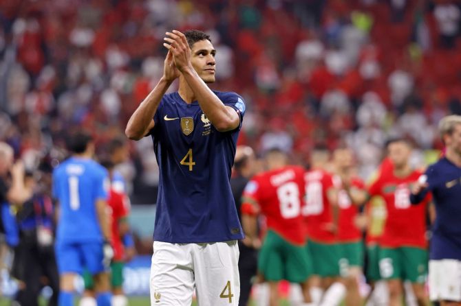 Defender Raphael Varane fell ill on Friday and could miss Sunday's World Cup final against Argentina.