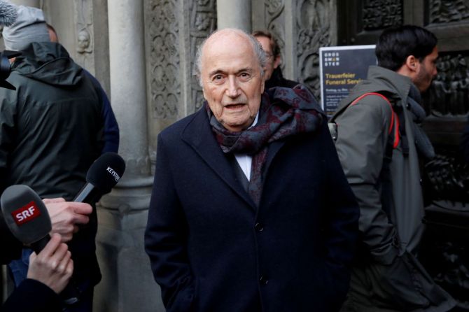  Former FIFA president Sepp Blatter