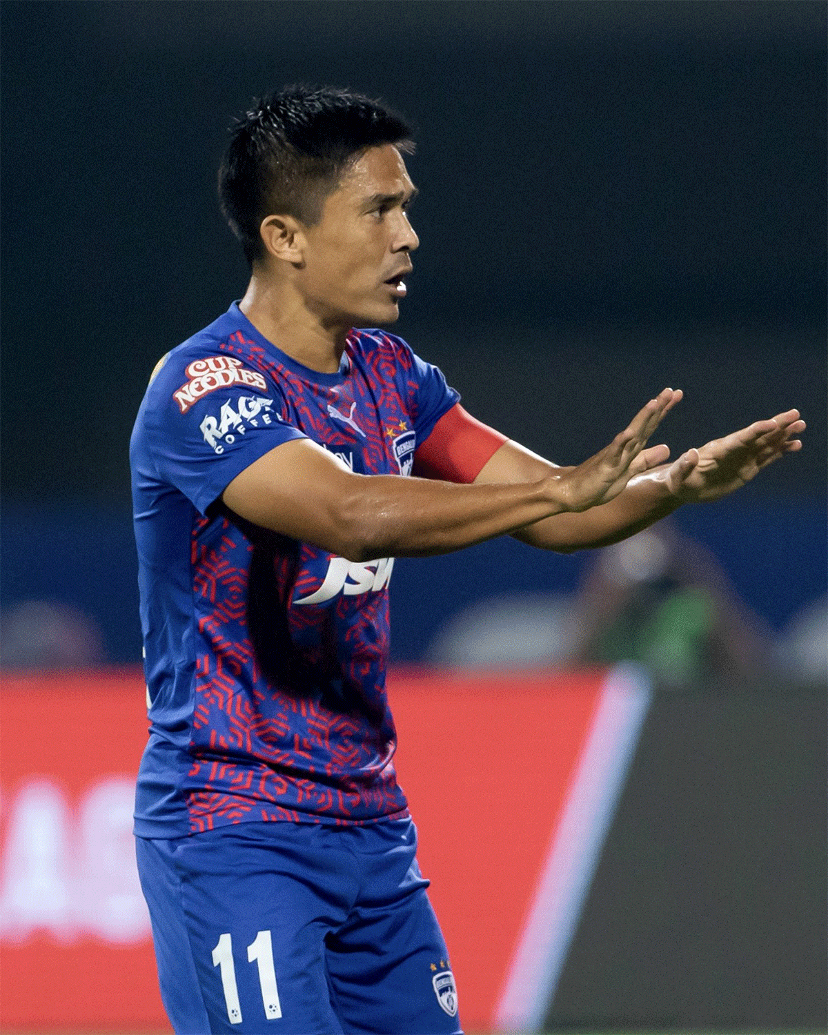 Sunil Chhetri became the all-time ISL top scorer scoring his 50th goal against Hyderabad FC on Friday.