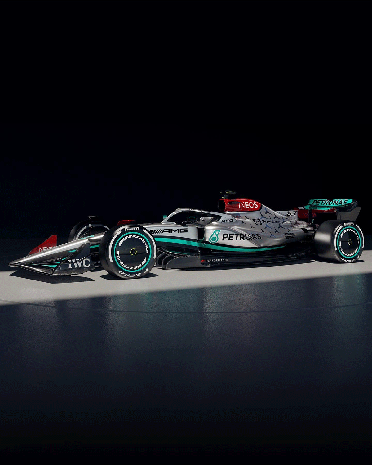Mercedes F1 W13 2022 that was unveiled on Friday