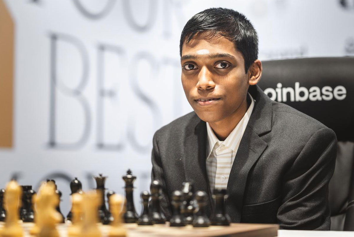 The 16-year-old R Praggnanandhaa, who lost the opening game of the all-Asian final, bounced back strongly to level the first match when he won game two.