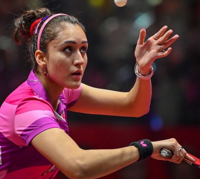 India's Manika came back after losing the first game to take the match down to the wire