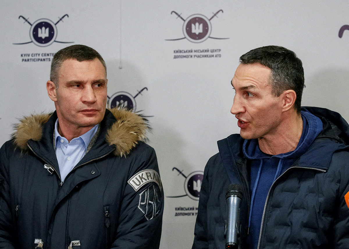 Vitali Klitschko, who has been the mayor of Ukraine's capital Kyiv since 2014, said he was ready to fight while his younger brother, Wladimir Klitschko enlisted in Ukraine's reserve army earlier this month, saying that the love for his country compelled him to defend it.