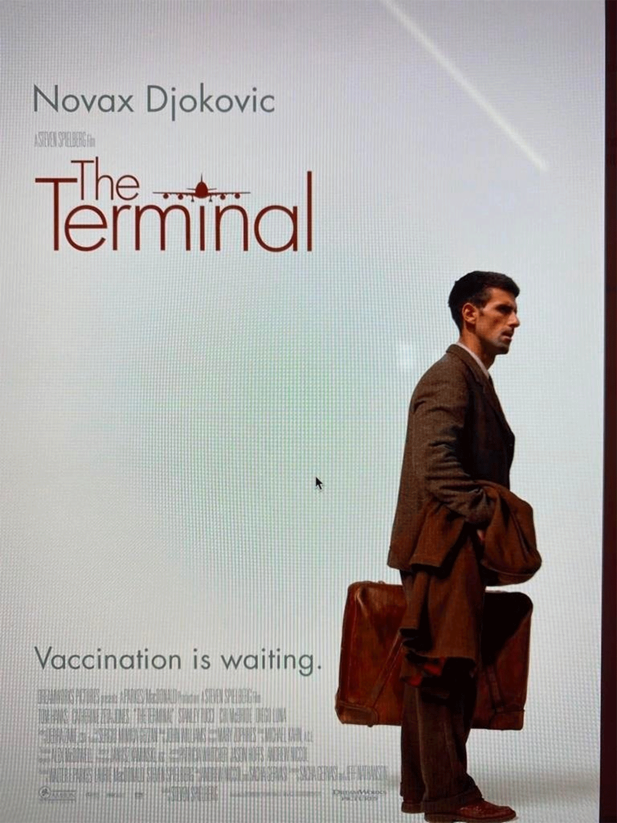 Djokovic The Terminal meme 