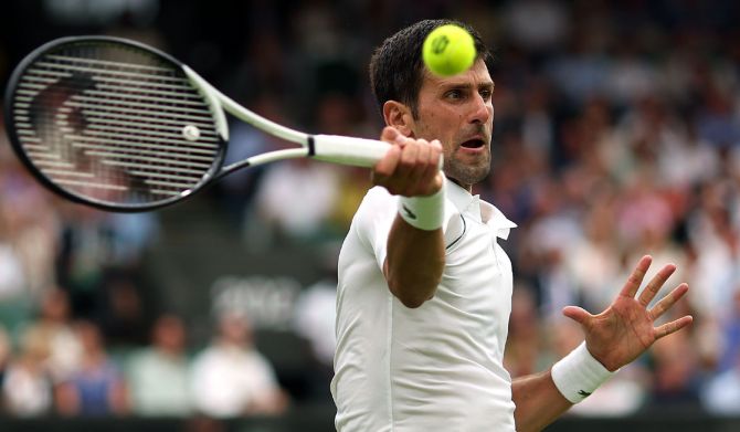 Novak Djokovic, bidding for a record-extending 24th Grand Slam title, will face Argentina's Pedro Cachin on Monday