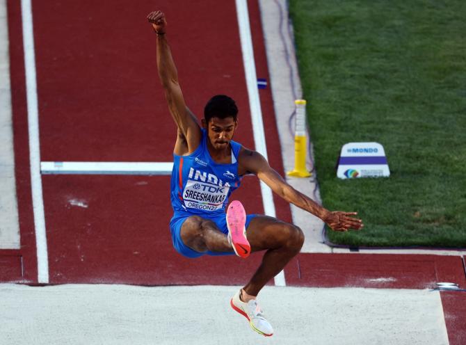 Murali Sreeshankar had finished seventh in the World Championships in Eugene, USA, last month.