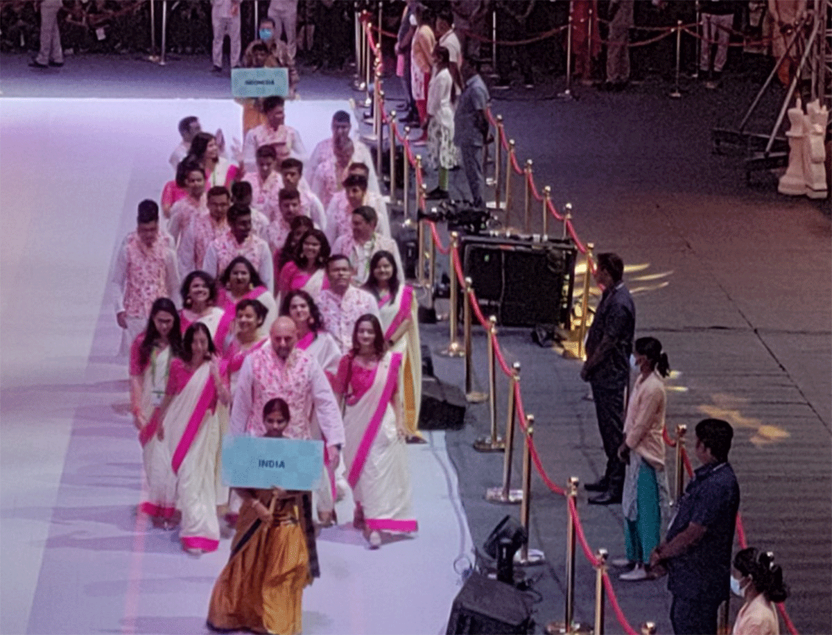 The Indian contingent