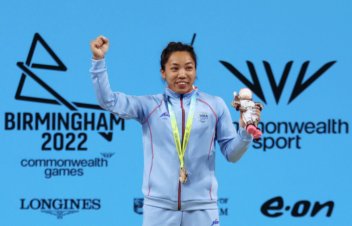 Record-breaking Mirabai Chanu claims India's first gold at CWG ...