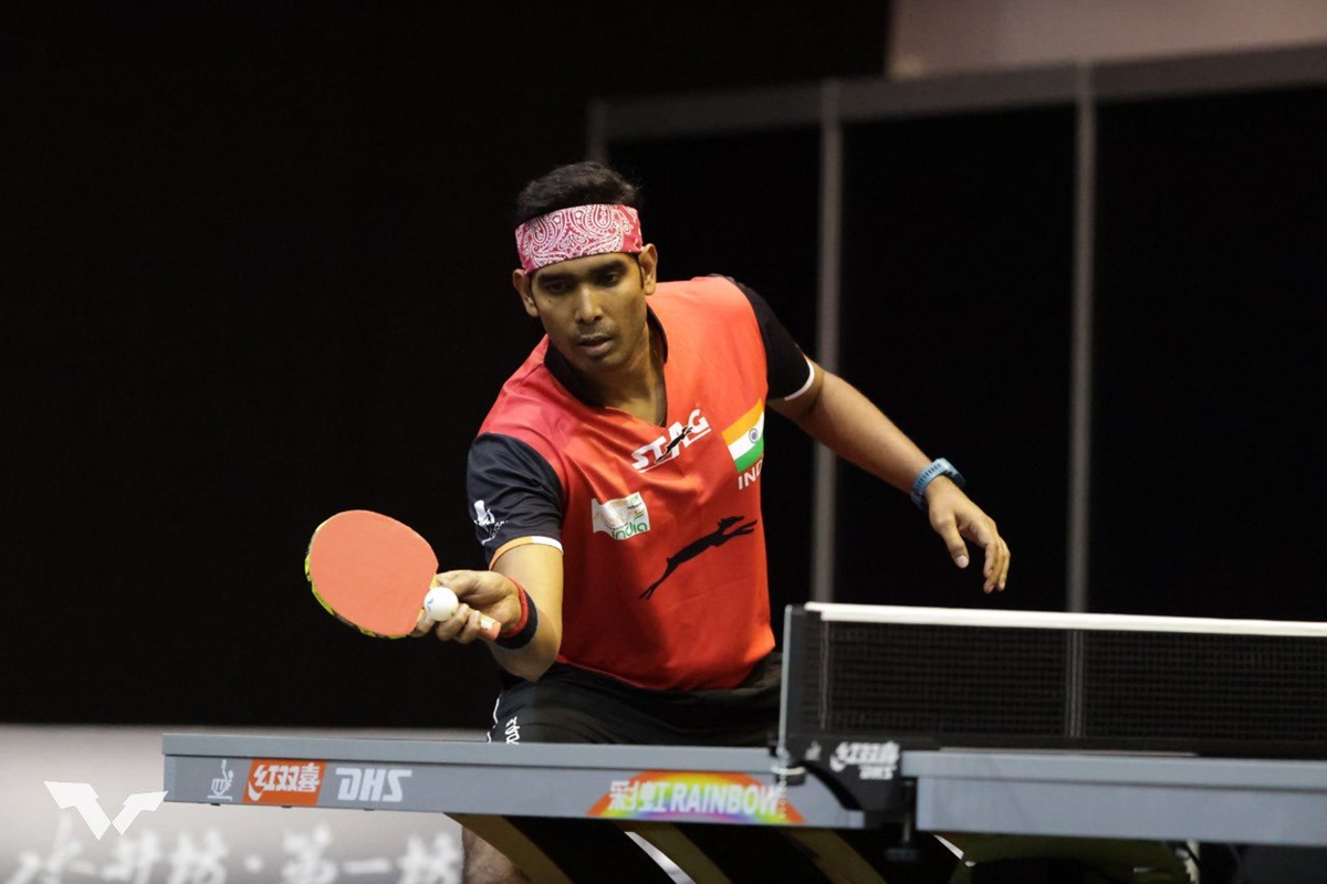 CWG: Indian men's table tennis team marches into semis - Rediff Sports