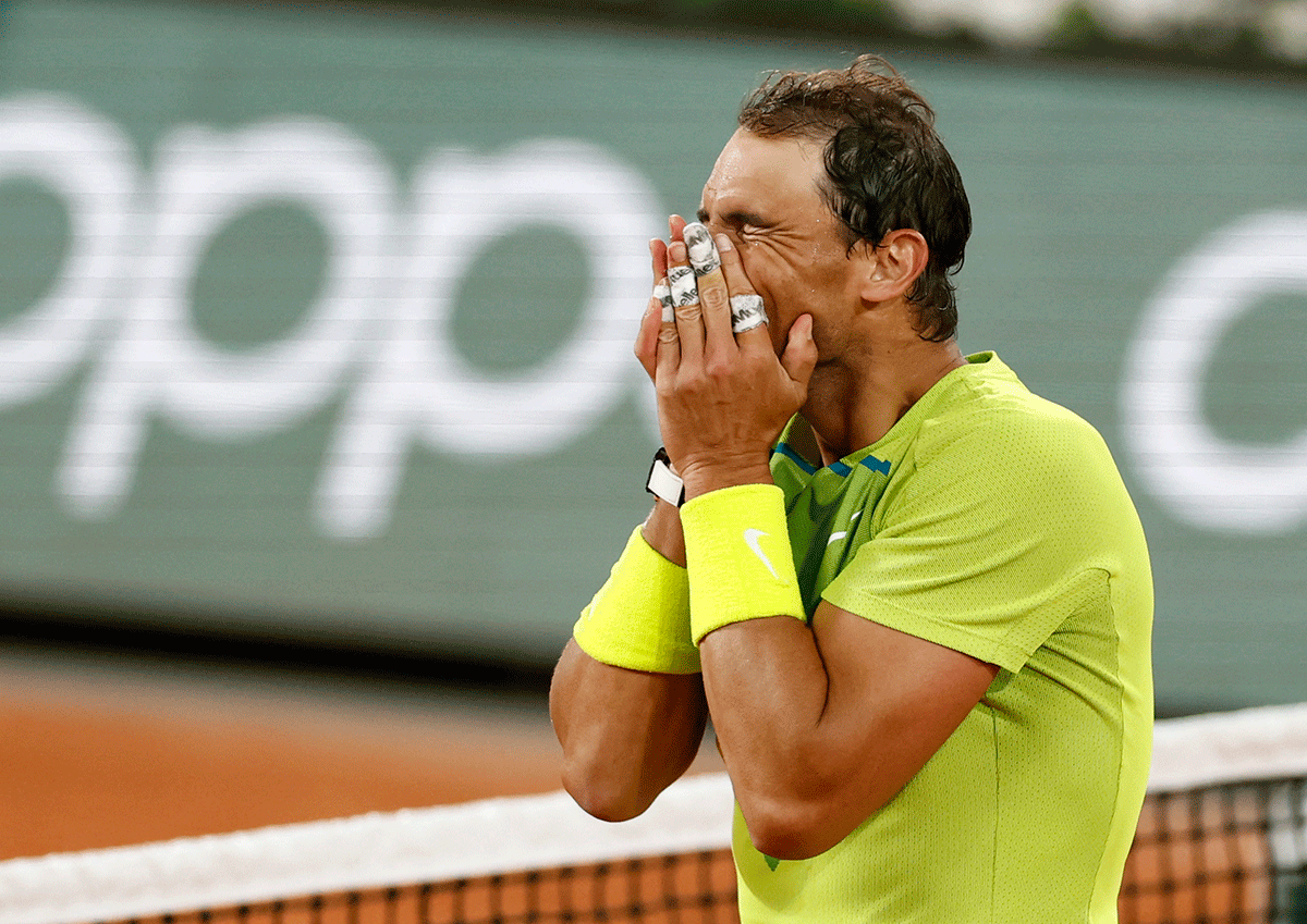 Nadal cannot believe it!