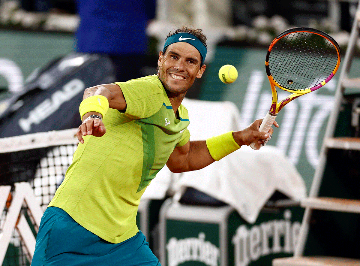 Nadal breaks into his sweet smile after the big win