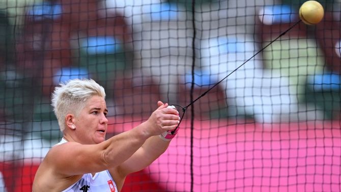 Poland's hammer throw champion Anita Wlodarczyk became the first woman to win an individual athletics event three times in a row at the Tokyo Olympics last year.