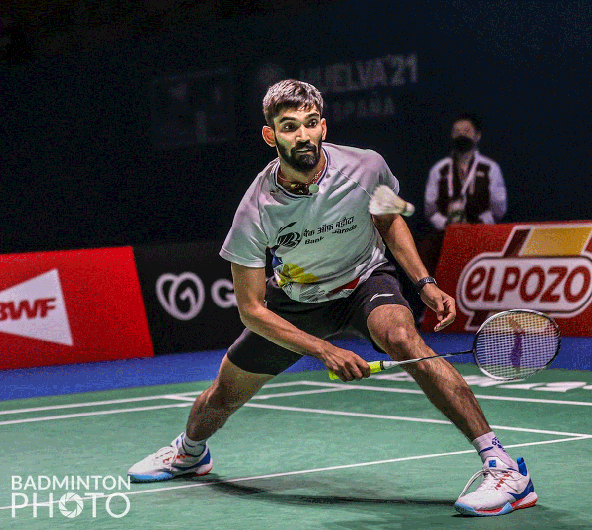India's Kidambi Srikanth strolled past Dane Mads Christopherson to advance in Basel