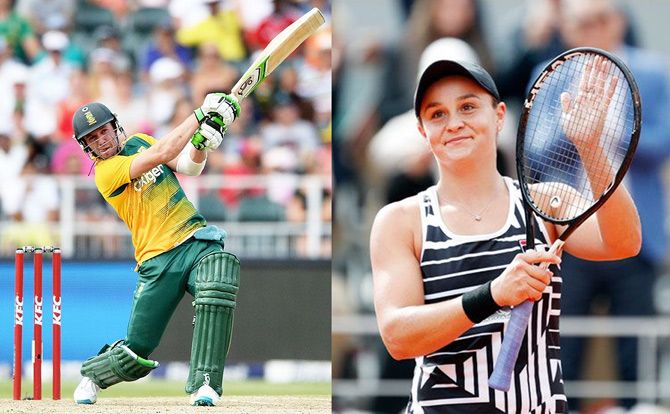 AB de Villiers and Ashleigh Barty