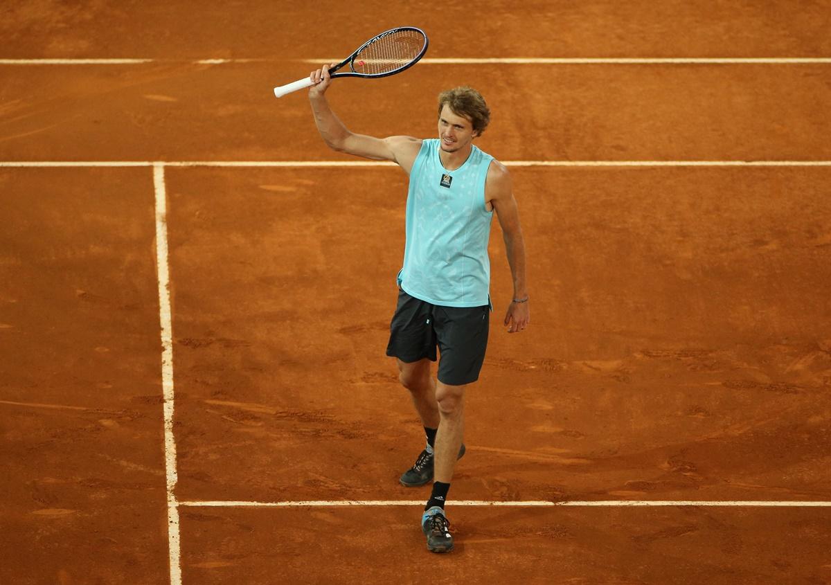 Germany's Alexander Zverev victory over Greece's Stefanos Tsitsipas.