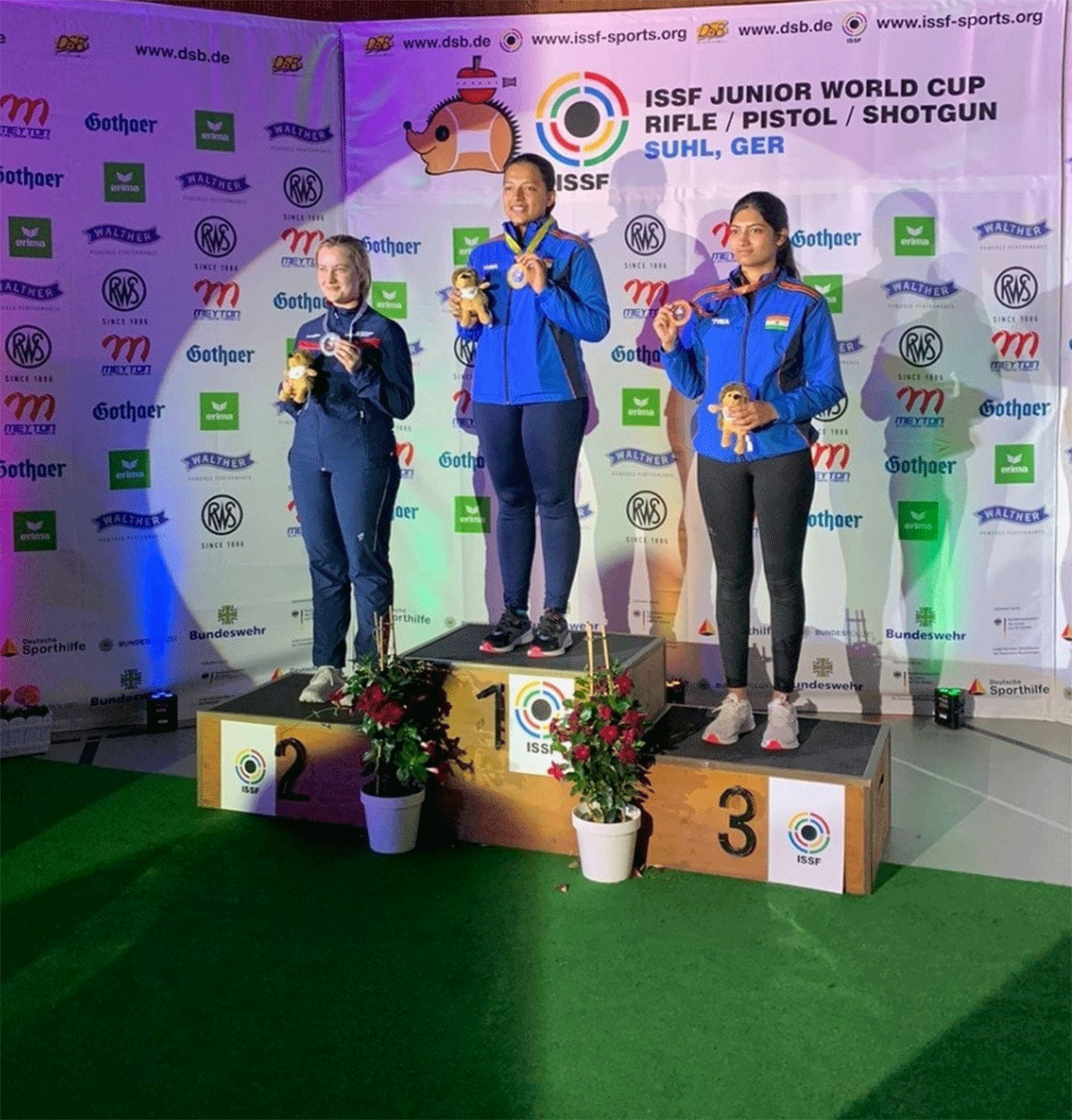 Sift Kaur Samra won the Women's 50M Rifle 3 Positions (3P) gold on Sunday evening.