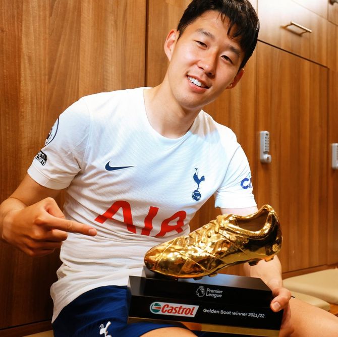 Son Heung-min makes history with Golden Boot win - Rediff Sports