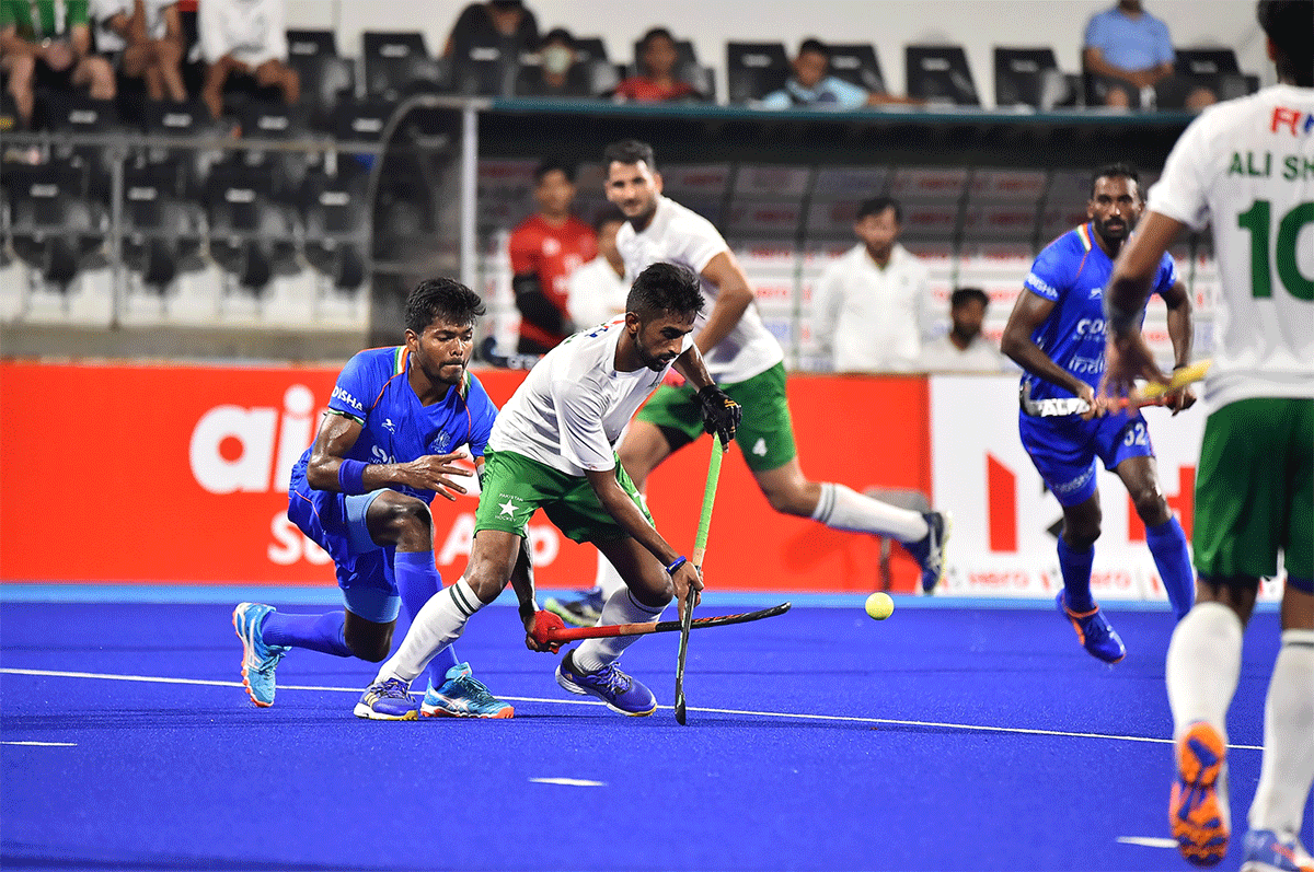 With little over a minute to go for the final hooter, India conceded a penalty corner and Rana scored from a rebound to draw parity. 