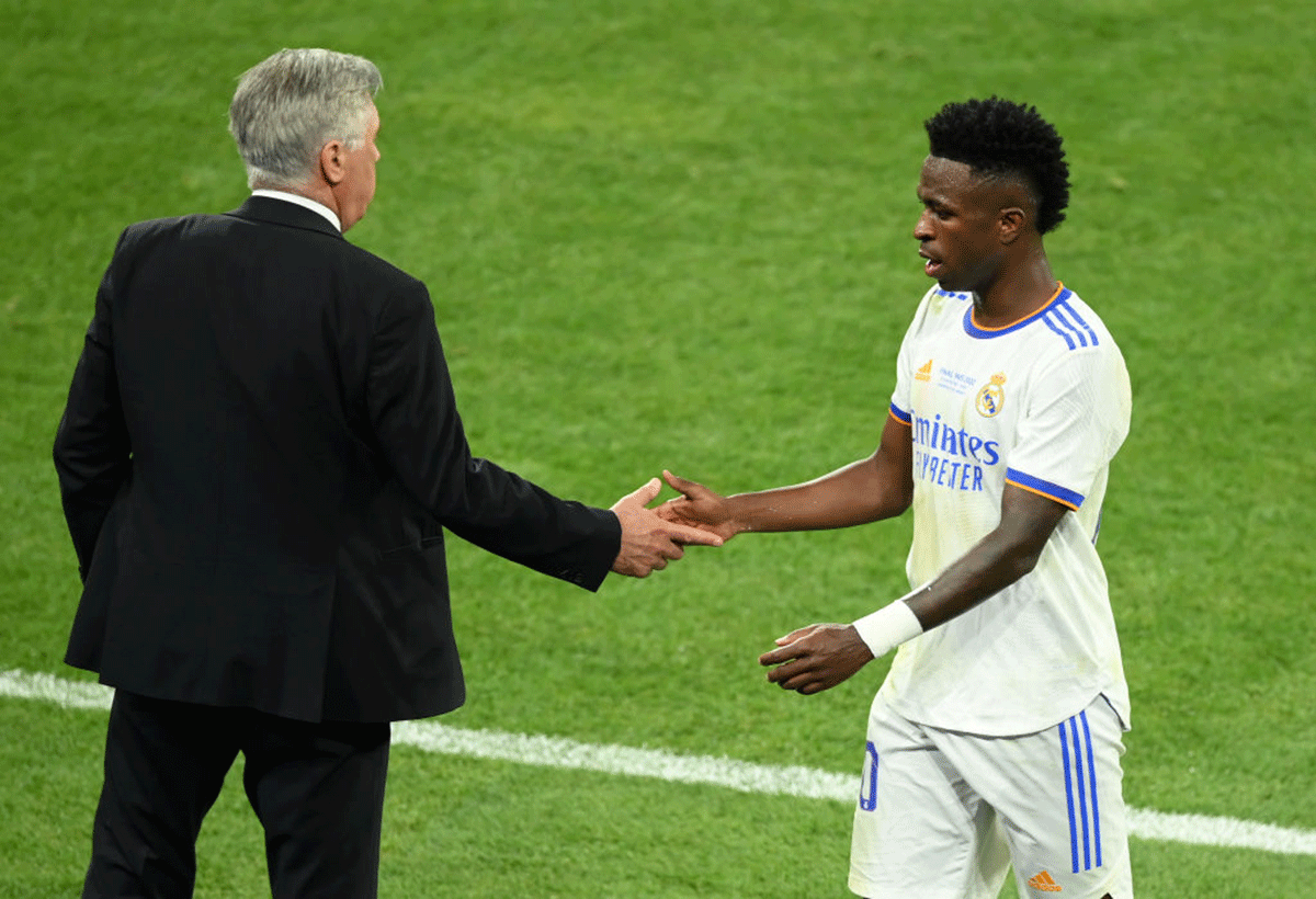 Real Madrid manager Carlo Ancelotti saw a diamond in the rough in Vinicius and immediately made a personal priority of developing the Brazilian youngster 