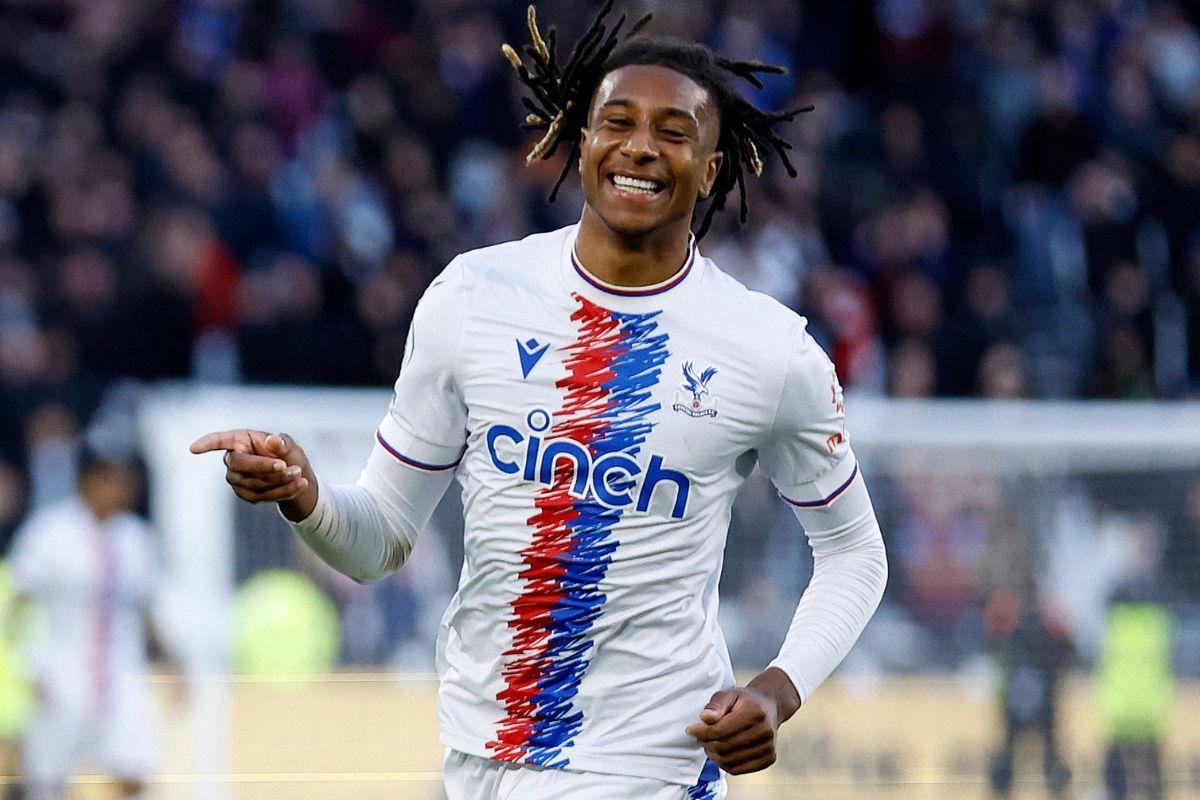 Crystal Palace's Michael Olise celebrates scoring their second goal