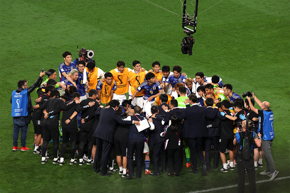 Japan celebrate