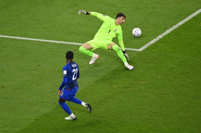 Timothy Weah of United States scores a goal which was later disallowed for offside