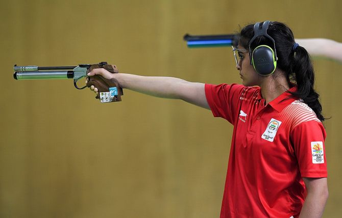 India's Manu Bhaker won the gold medal in the women's 10m Air Pistol gold at the Gold Coast 2018 Commonwealth Games in Australia when shooting was last held.