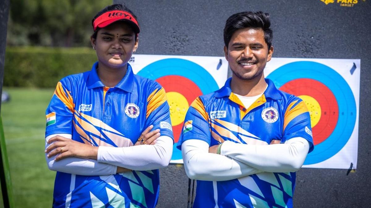 Jyothi Surekha Vennam and her debutant partner Ojas Deotale 