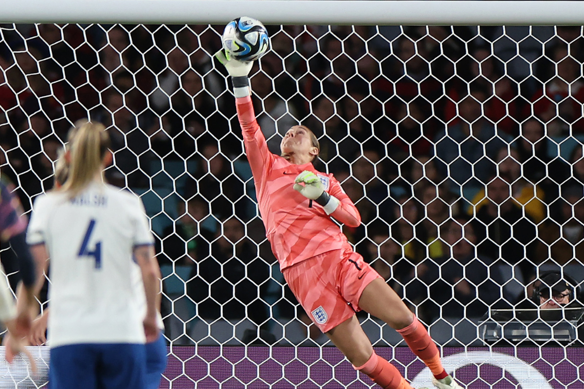 England's Mary Earps was named FIFA female goalkeeper of the year for 2022, and the Manchester United player has shown why at the World Cup. She conceded just one goal during a group stage in which the Lionesses outscored opponents 8-1, while leaping and diving in an array of dazzling saves.