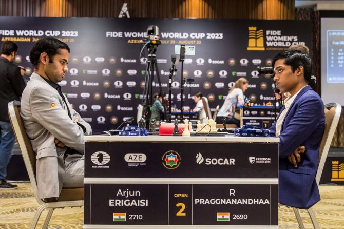 World Cup chess: Gukesh, Gujrathi bow out; Praggnanandhaa forces  tie-breaker - Rediff.com