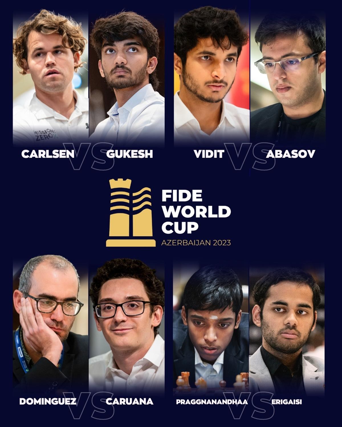 FIDE World Cup: Gukesh sets up Magnus Carlsen face-off in quarters