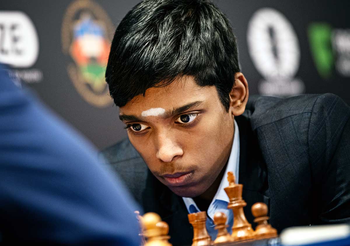 18-yr-old Indian chess prodigy Praggnanandhaa enters chess World Cup final,  to face Magnus Carlsen