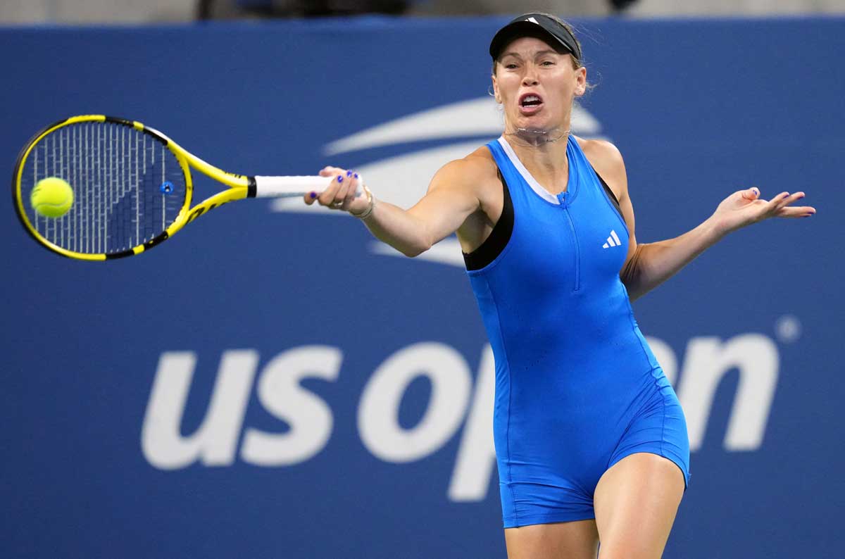 PIX: Caroline Wozniacki makes winning return at US Open - Rediff Sports