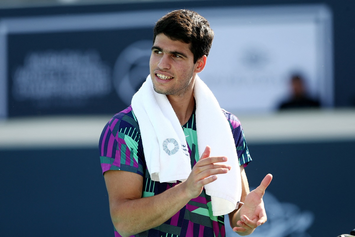 Carlos Alcaraz won his maiden major title at last year's US Open, which also made him the youngest ever men's world number one.