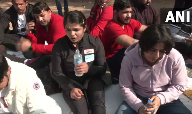 Rio Olympics medallist Sakshi Malik along with other top wrestlers including Tokyo Olympics bronze medallist Bajrang Punia staged a protest against Wrestling Federation of India president Brij Bhushan Sharan Singh at Jantar Mantar last month