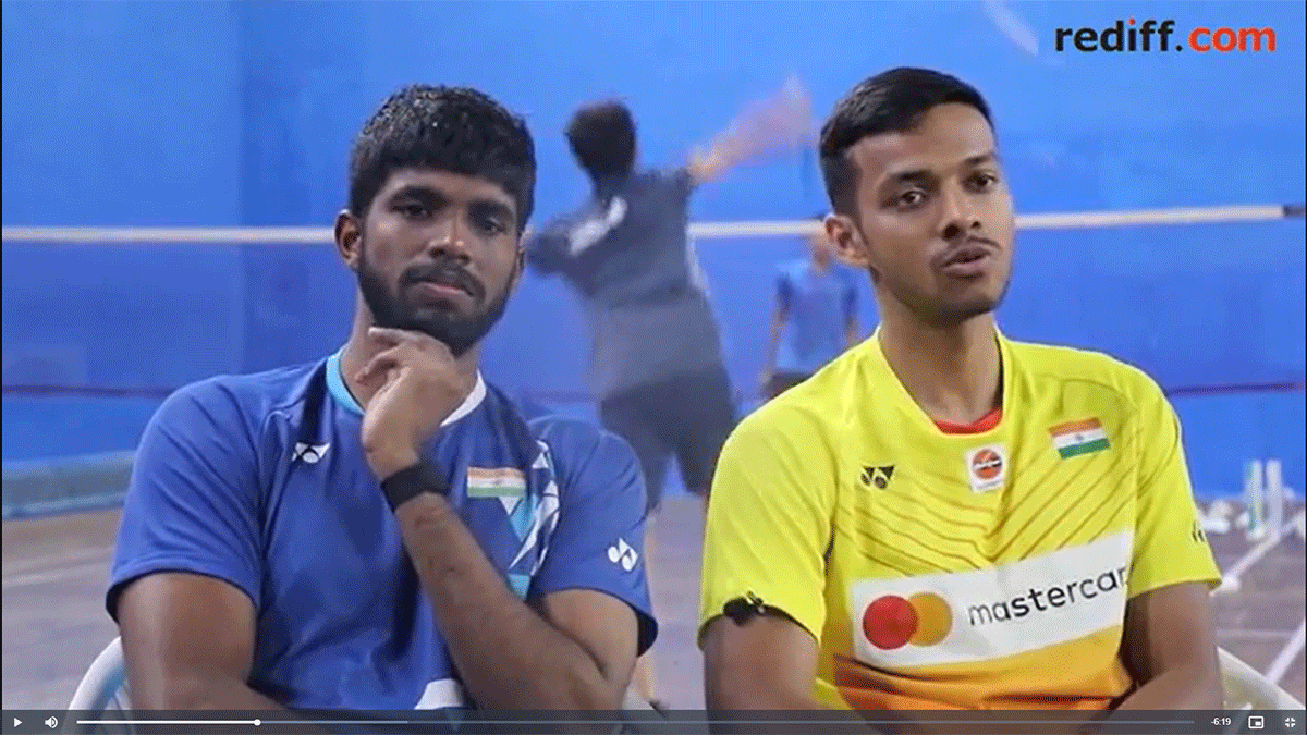 Doubles duo Satwiksai Rankireddy and Chirag Shetty at defending champions at the Indian Open