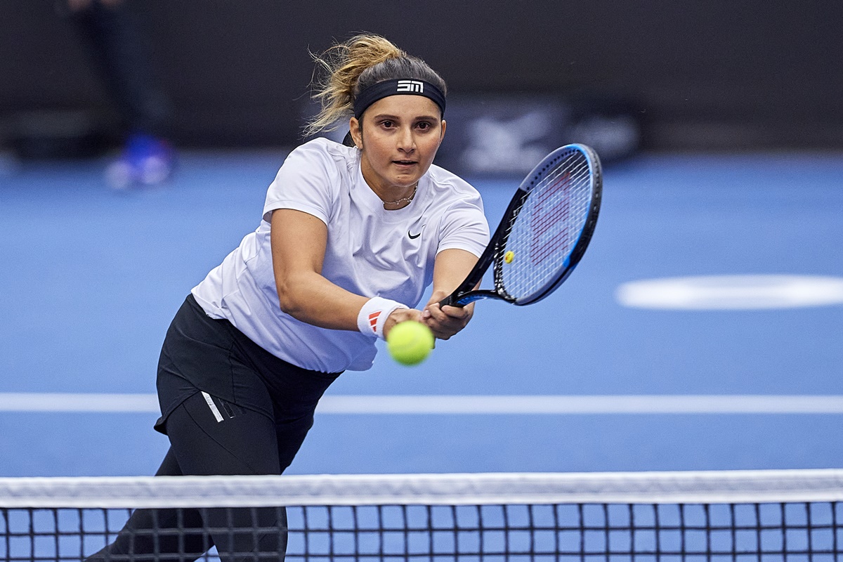 Sania Mirza and Kazakhistan's Anna Danilina were beaten by Belgium's Alison Van Uytvanck-Ukraine's Anhelina Kalinina in the second round at the Australian Open on Sunday.