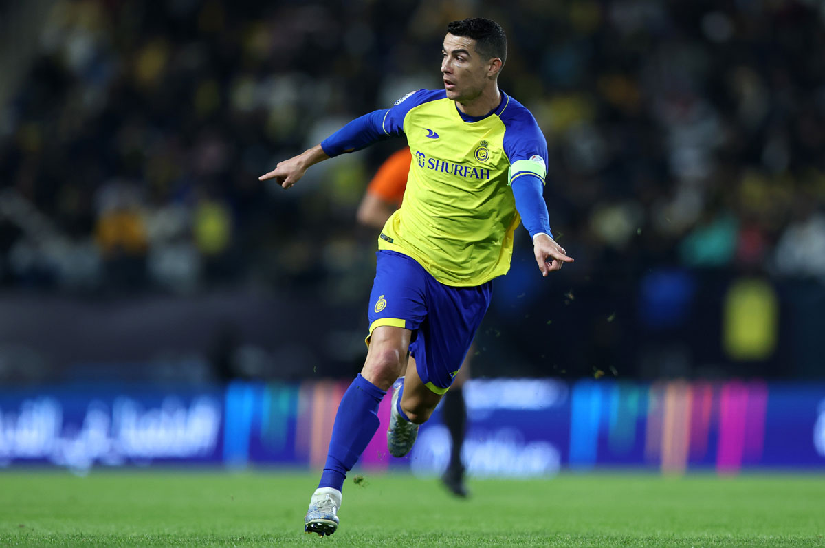 Cristiano Ronaldo's overhead kick attempt on his debut for Al-Nassr