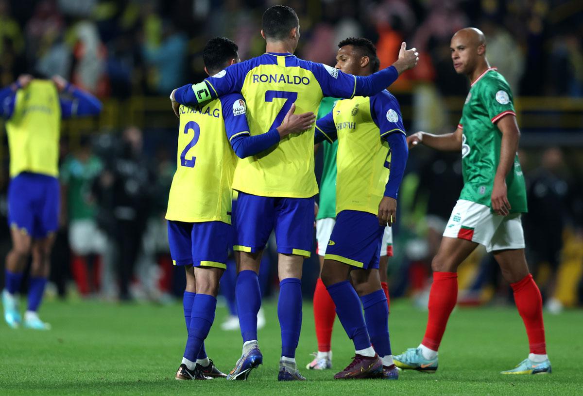 Cristiano Ronaldo's overhead kick attempt on his debut for Al-Nassr