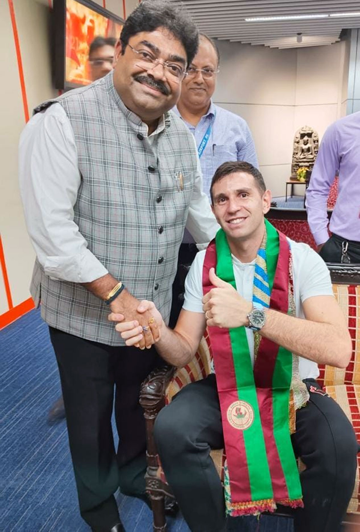 FIFA Golden Glove winner Martinez arrives in Kolkata, says delighted to be  here